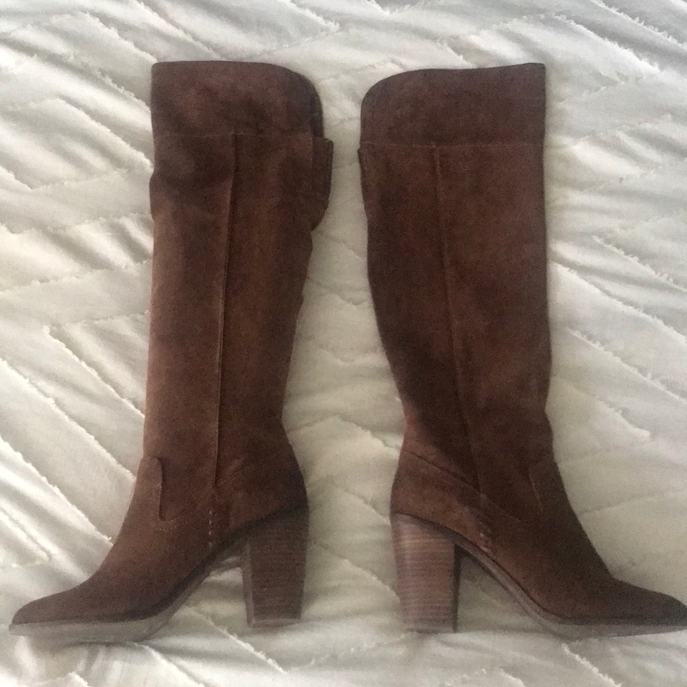 Tan/brown over the knee boots!